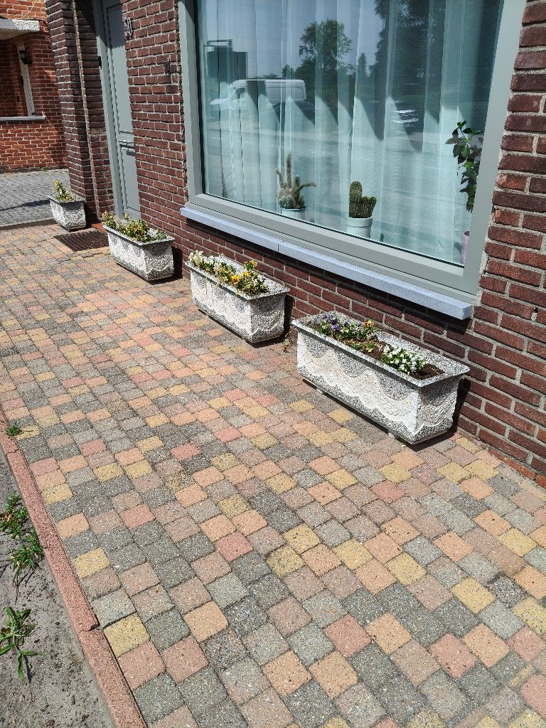 Betonnen bloembakken, Tuin en Terras, Bloembakken en Plantenbakken, Ophalen, Steen, Gebruikt, Balkon