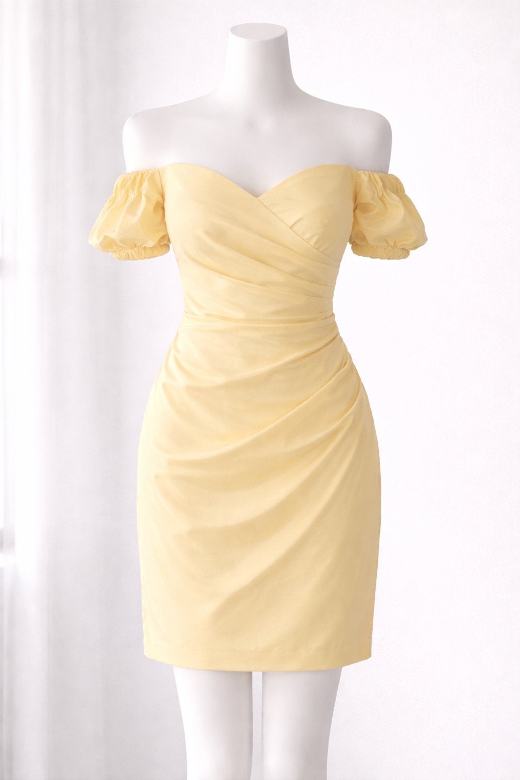 Robe bustier jaune Création mademoiselle T36 Portée 1X, Enlèvement ou Envoi, Comme neuf, Jaune