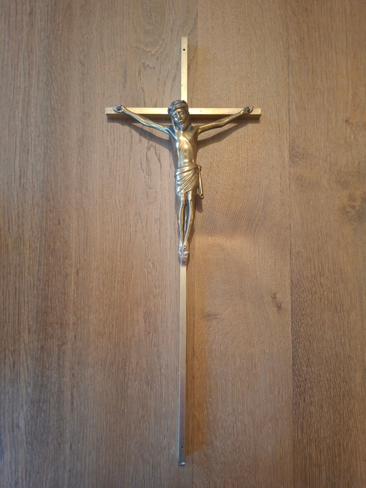 Antiek messing kruisbeeld, Verzamelen, Ophalen
