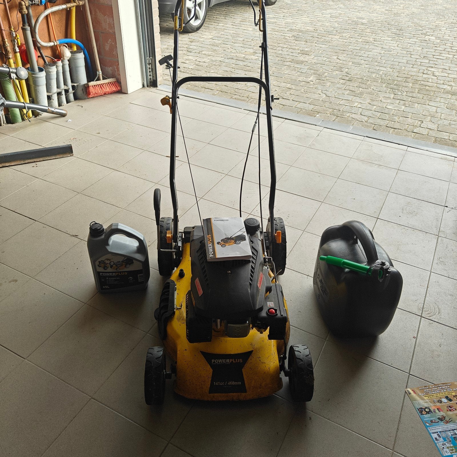 Grasmaaier Powerplus, Cirkelmaaier, Gebruikt, Benzine-grasmaaier, 40 t/m 49 cm