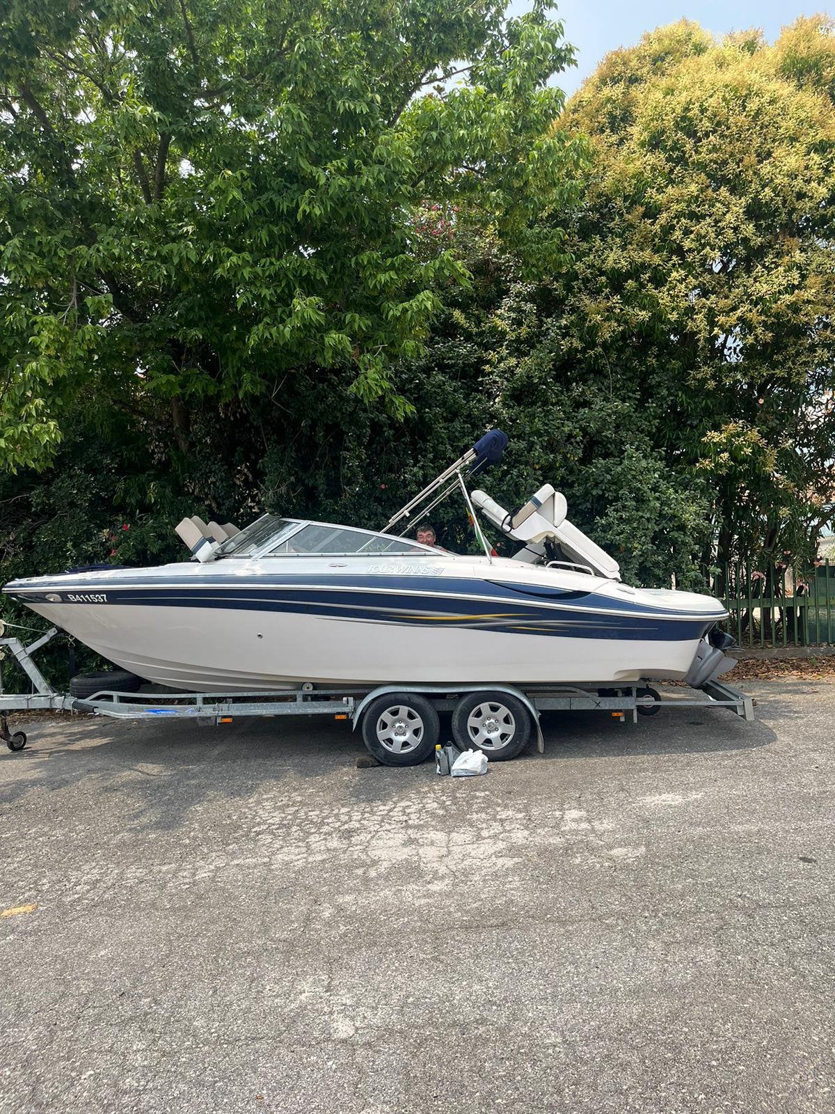 Four Winns H210 5.0GXI 300 pk, Watersport en Boten, Speedboten, Ophalen, Zo goed als nieuw