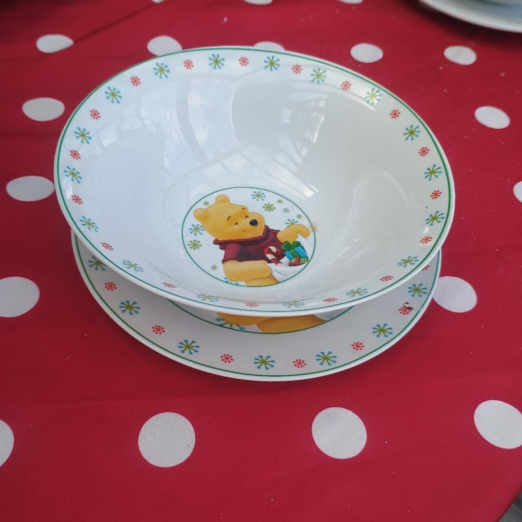 Bol et assiette Winnie l'ourson, Maison & Meubles, Enlèvement, Neuf, Autres couleurs