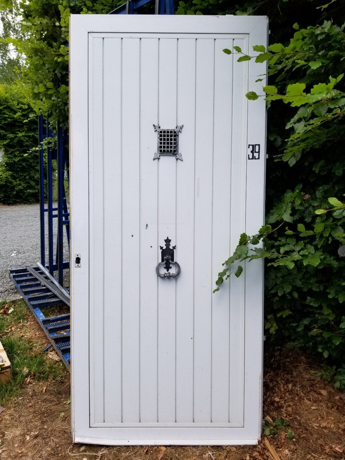 Quincaillerie de porte décorative, fenêtre d'observation, he, Enlèvement ou Envoi, Utilisé, Métal