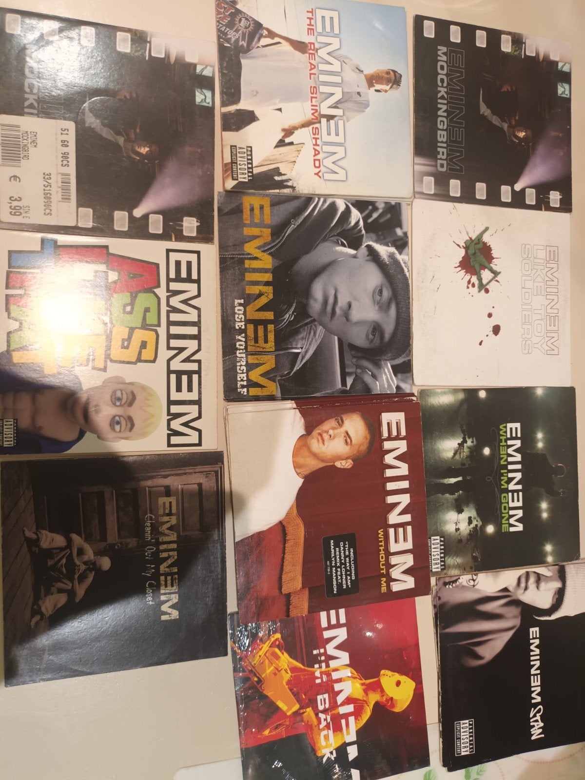 lot eminem cd singels, Ophalen of Verzenden
