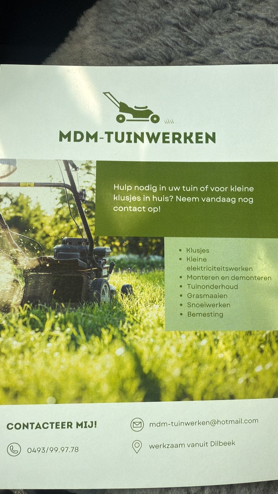 Tuinman, Enlèvement
