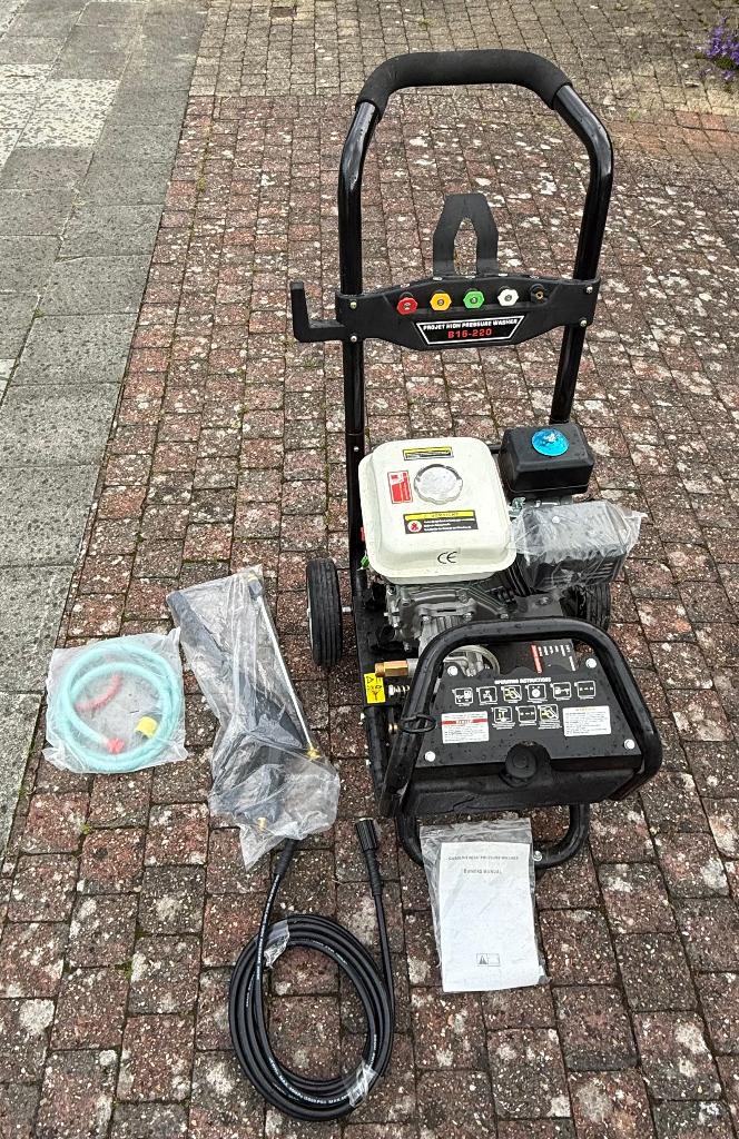Nettoyeur haute pression thermique moteur OHV, Jardin & Terrasse, Enlèvement, Comme neuf, Essence, Moteur OHV