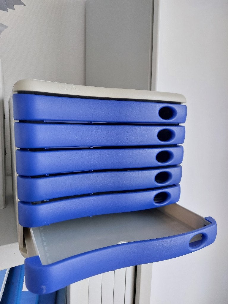 Bac trieur classement bureau 5 tiroir bleu A4 Esselte Neuf, Ophalen of Verzenden, Nieuw