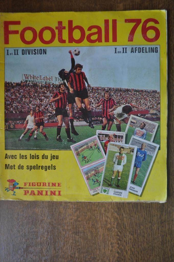 PANINI COMPLEET ALBUM FOOTBALL 1976, Enlèvement ou Envoi, Utilisé, Plusieurs autocollants