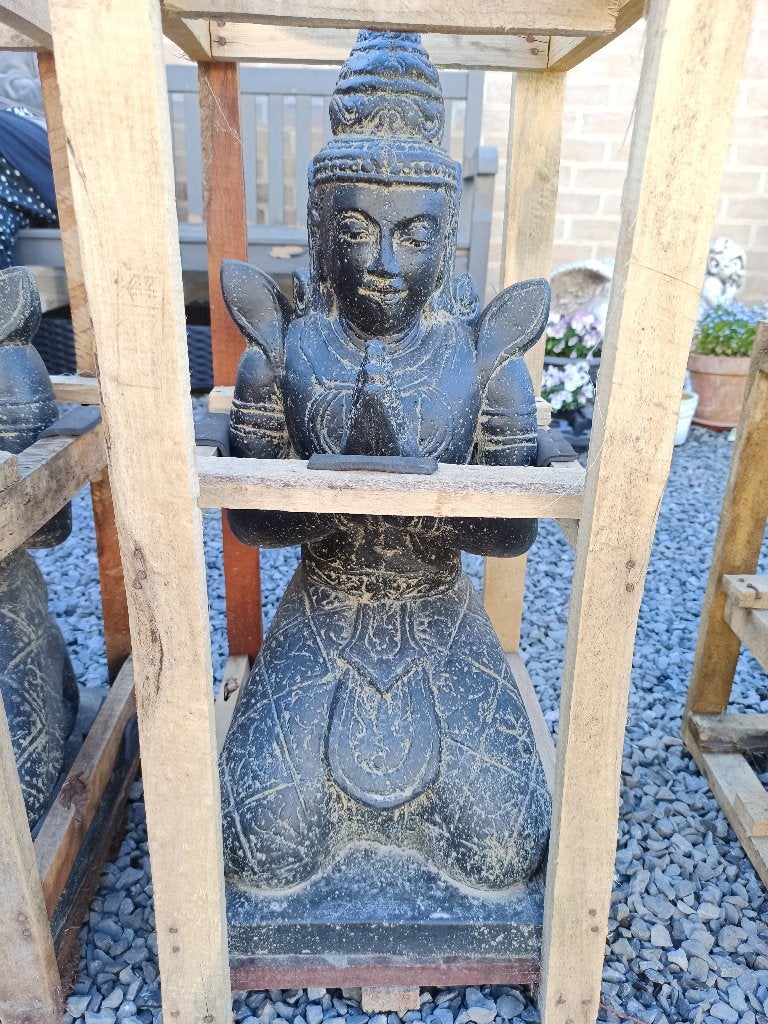 tempelwachter in steen, Ophalen, Nieuw, Steen, Boeddhabeeld