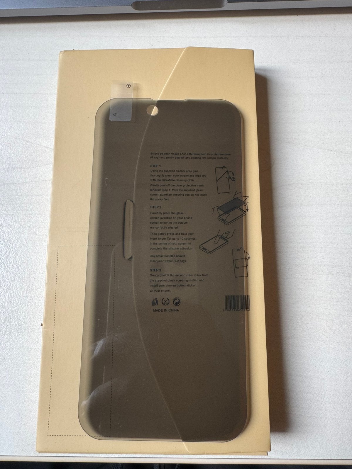Verre trempé anti-Espion iphone 15 pro, Enlèvement, Comme neuf, IPhone 15, Verre