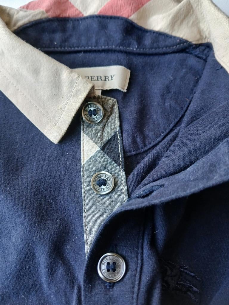 Polo classique à manches longues BURBERRY 18M/86, Garçon ou Fille, BURBERRY., Utilisé, Chemisette ou Manches longues