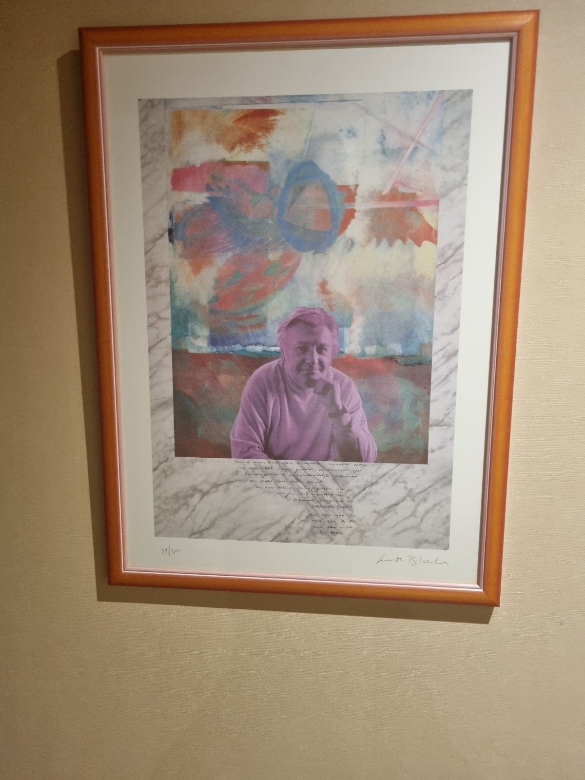 Kader Louis Paul Boon, Antiek en Kunst, Gesigneerd, Ophalen of Verzenden, Personages en Fantasiefiguren, Lithografie