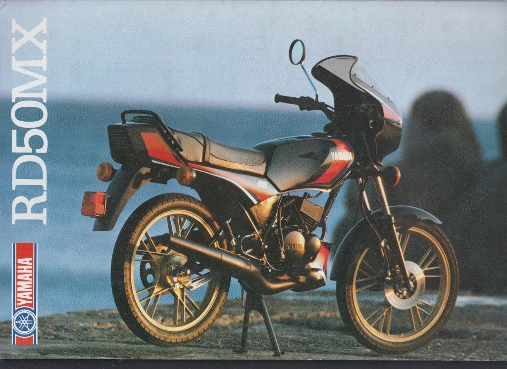 1983 Yamaha RD 50 MX brochure publicitaire, Envoi, Utilisé