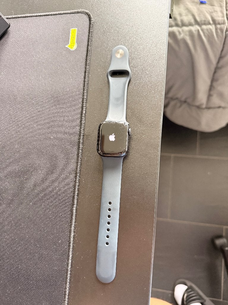 Apple Watch Series 9 41mm Midnight GPS + Originele Doos, Conditie, Zwart, Apple Watch, IOS