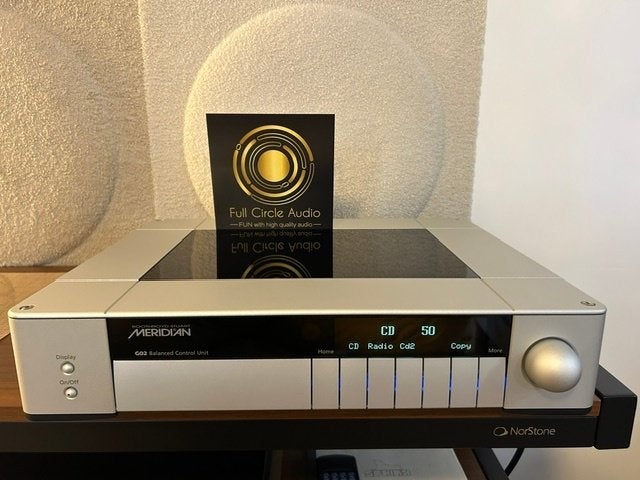 Meridian G02 balanced pre amp met MSR, Audio, Tv en Foto, Versterkers en Ontvangers, Ophalen, Zo goed als nieuw, Stereo, Overige merken