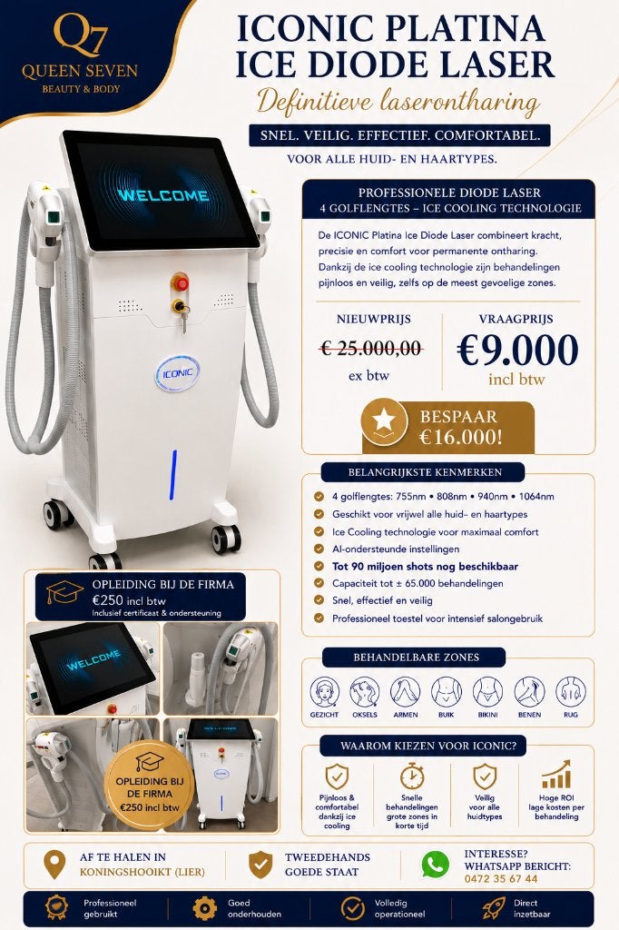 Laser voor laserontharing, Electroménager, Soin des cheveux, Enlèvement ou Envoi, Comme neuf, Info@queenseven.be