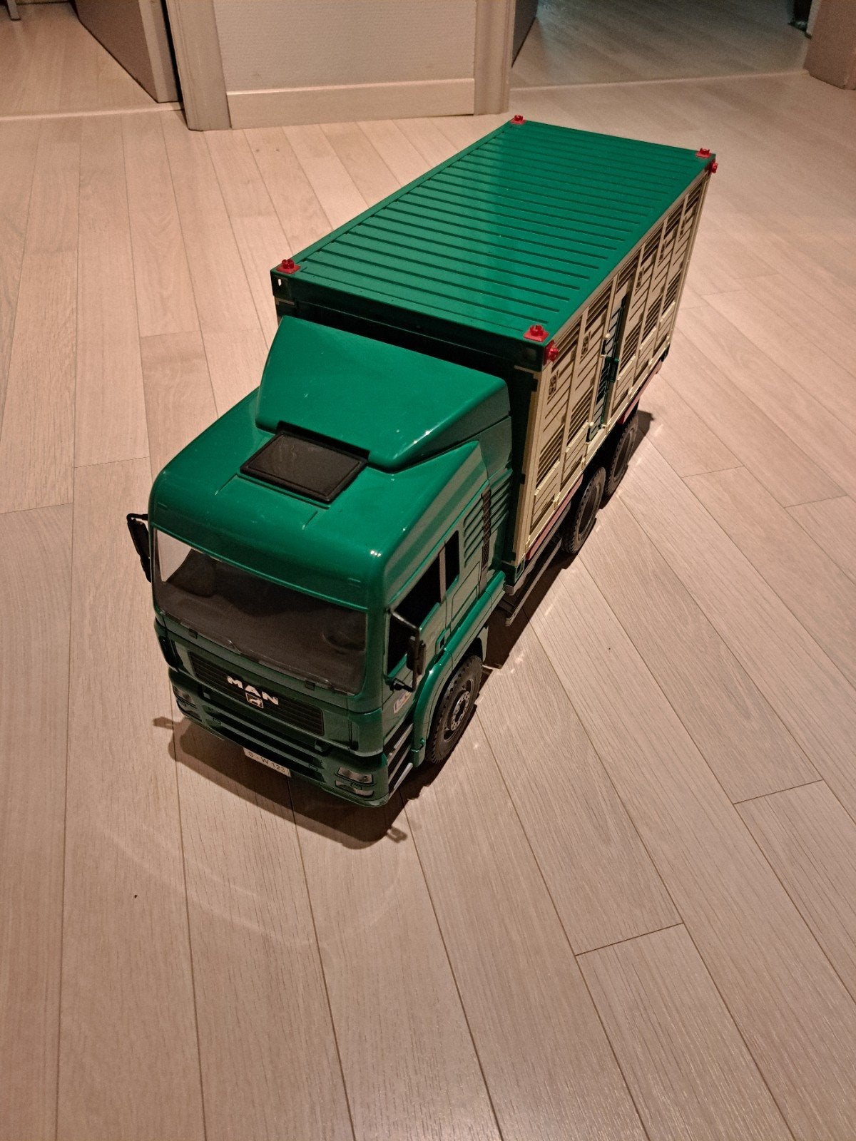 MAN paardenwagen / containerwagen - Bruder, Ophalen
