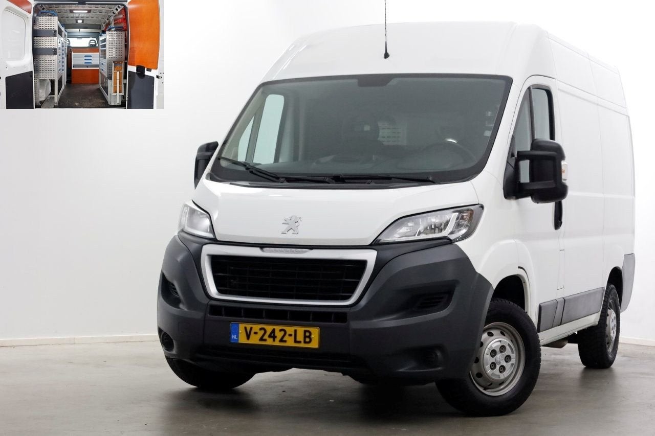 Peugeot Boxer 2.0 BlueHDI 130pk E6 L1H2 Premium Navi/Camera/, Auto's, Wit, Bedrijf, Onderhoudsboekje, Te koop