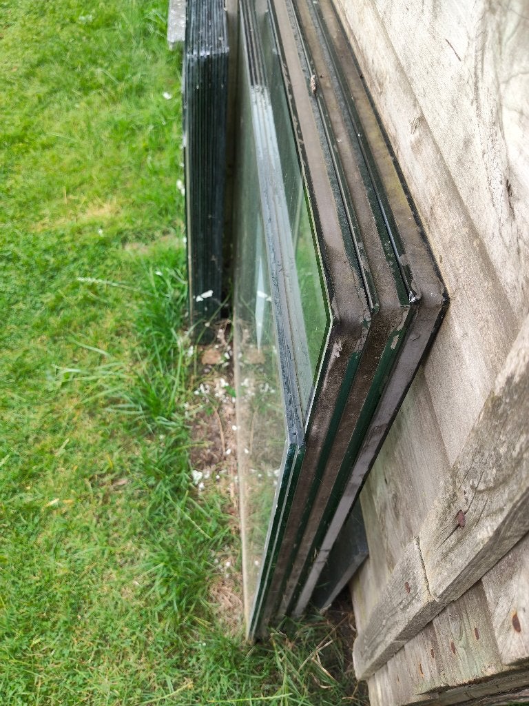GRATIS: Grote partij glasplaten (enkel & dubbel glas), Doe-het-zelf en Bouw, Glas en Ramen, Ophalen, Gebruikt, Minder dan 80 cm