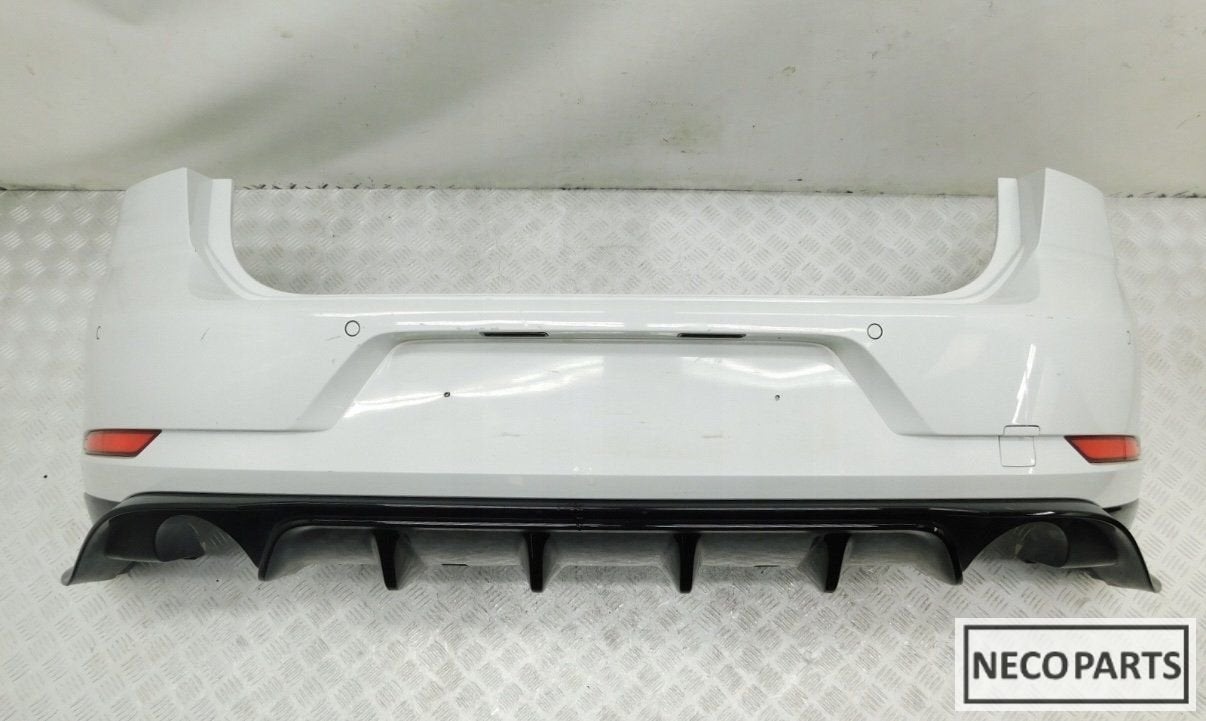 BUMPER VW GOLF 7 FACELIFT GTI TCR ACHTERBUMPER LC9A ORIGINEE, Arrière, Volkswagen, -, Haillon arrière