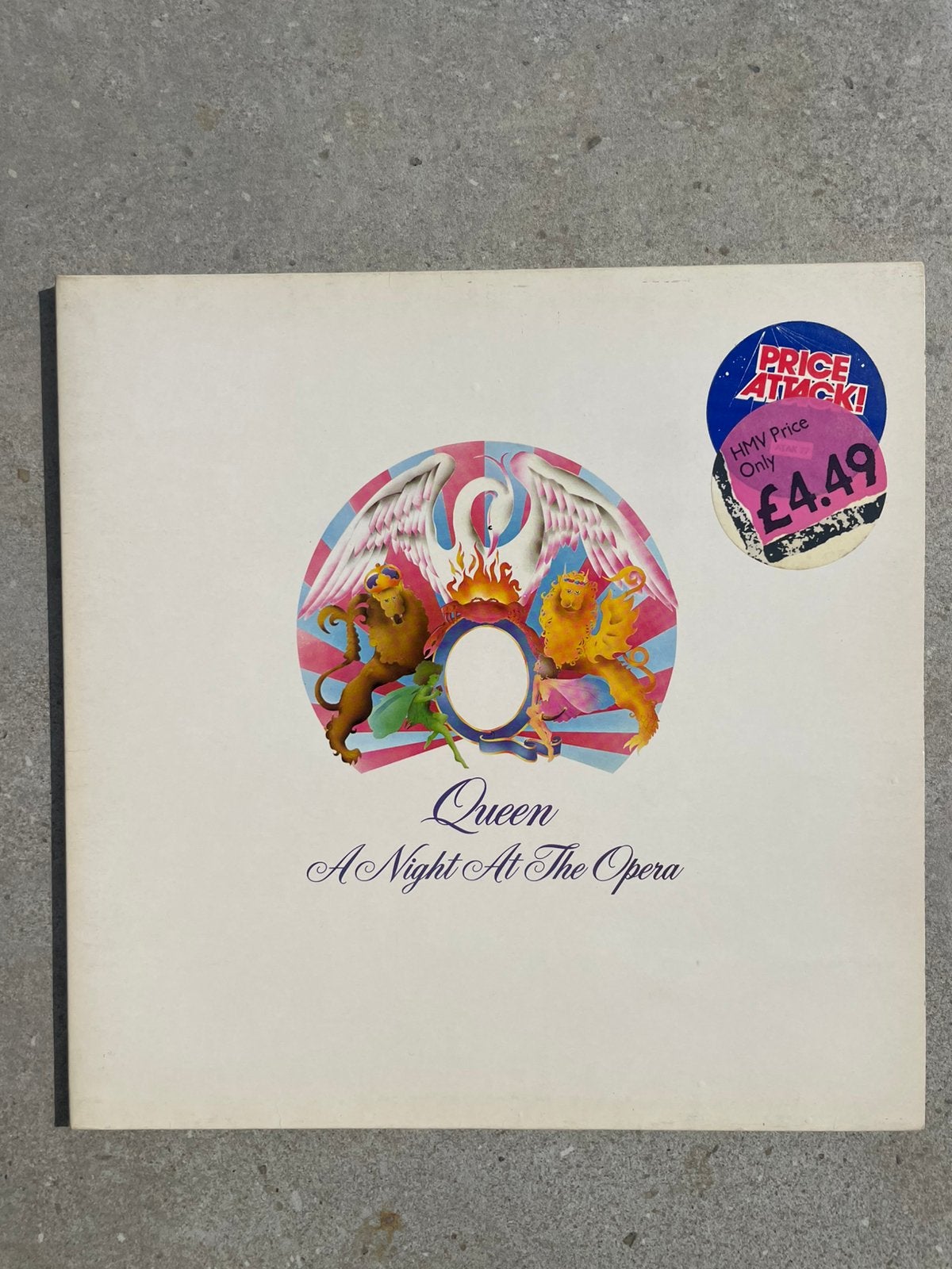Queen – A Night at the Opera – Vinyle 33T– Réédition UK 1987, LP, Gebruikt, Ophalen of Verzenden, Poprock