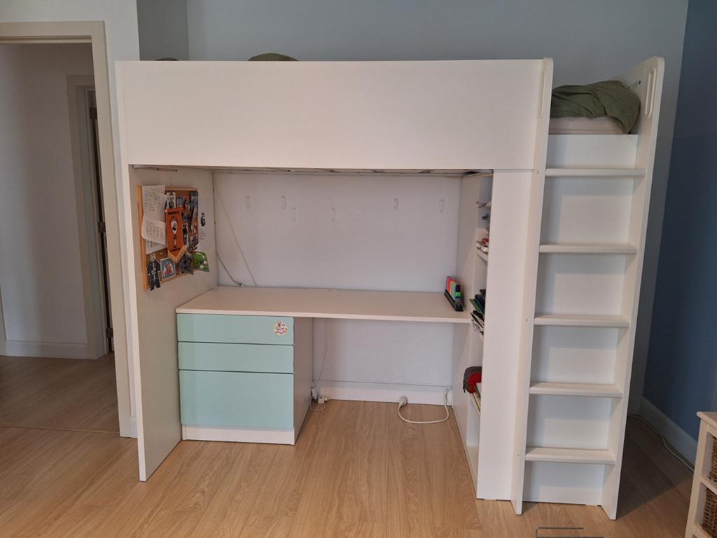 Hoogslaper Ikea 90x200 cm, Kinderen en Baby's, Kinderkamer | Stapelbedden en Hoogslapers, Hoogslaper, Ophalen