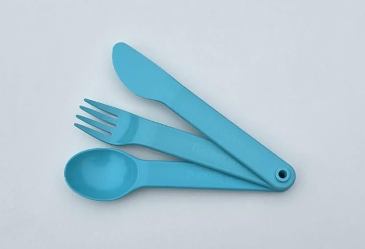 Tupperware™ Couverts « On the Go » bleu clair, Envoi, Neuf, Bleu, Autres types