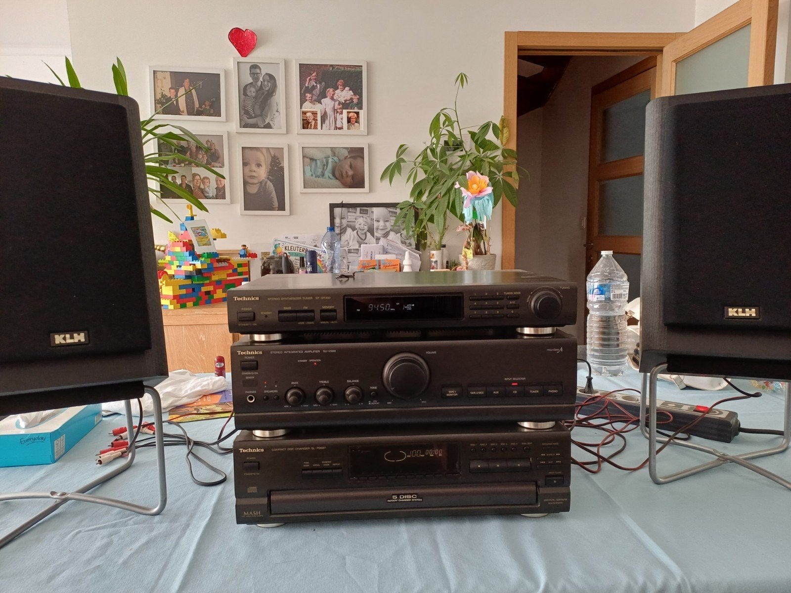 Technics stereo met KLH luidsprekers, Autres marques, Utilisé, Composants en vrac, Enlèvement