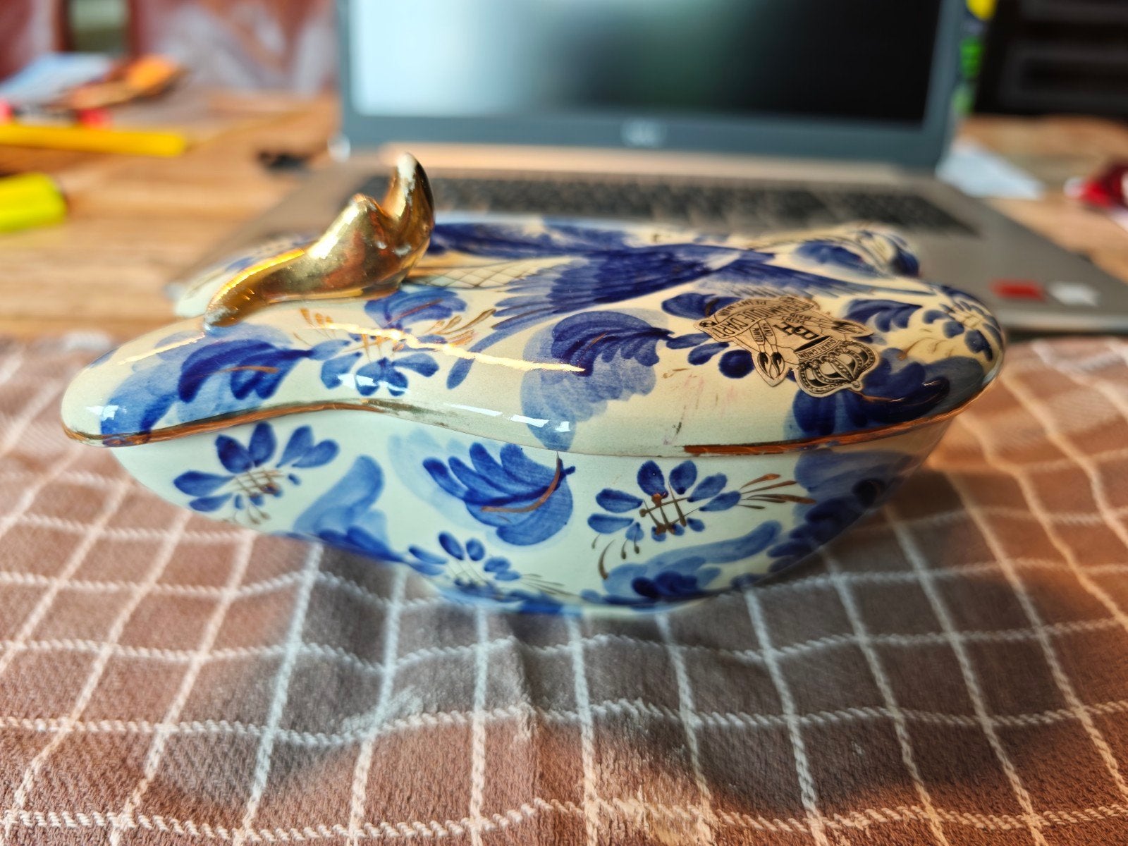 Prachtige Vintage Hubert Bequet Bonbonnière (Model 551) – Qu, Antiek en Kunst, Ophalen