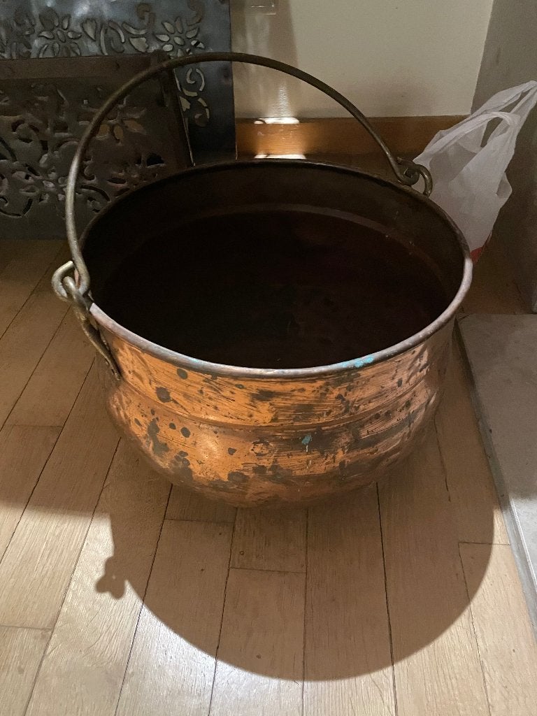 Koperen ketel pot, Antiquités & Art, Enlèvement