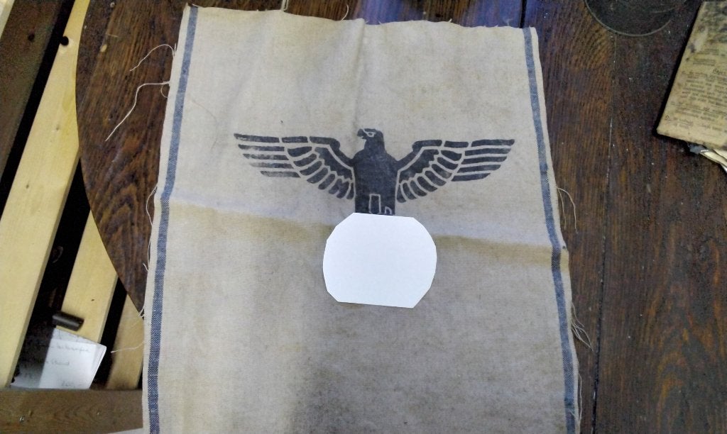 MORCEAU DE SAC DE FARINE DE L ARMEE ALLEMANDE, Enlèvement ou Envoi, Autres, Autres types