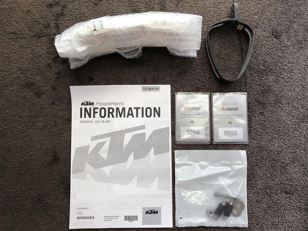 Akrapovic uitlaat KTM 125 390 Duke RC125 RC390 2017-2020, Motos, Envoi, Neuf