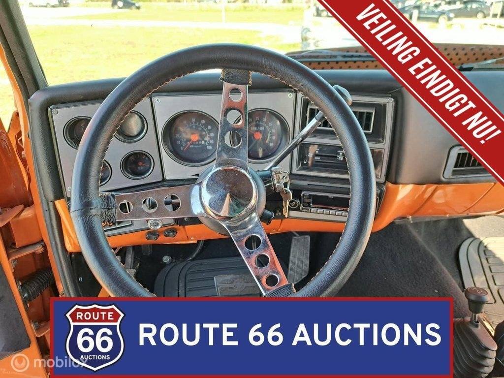 Chevrolet Blazer K5 Cheyenne | 1977 | Route 66 Auctions, Auto's, Chevrolet, Zwart, Bedrijf, Handgeschakeld
