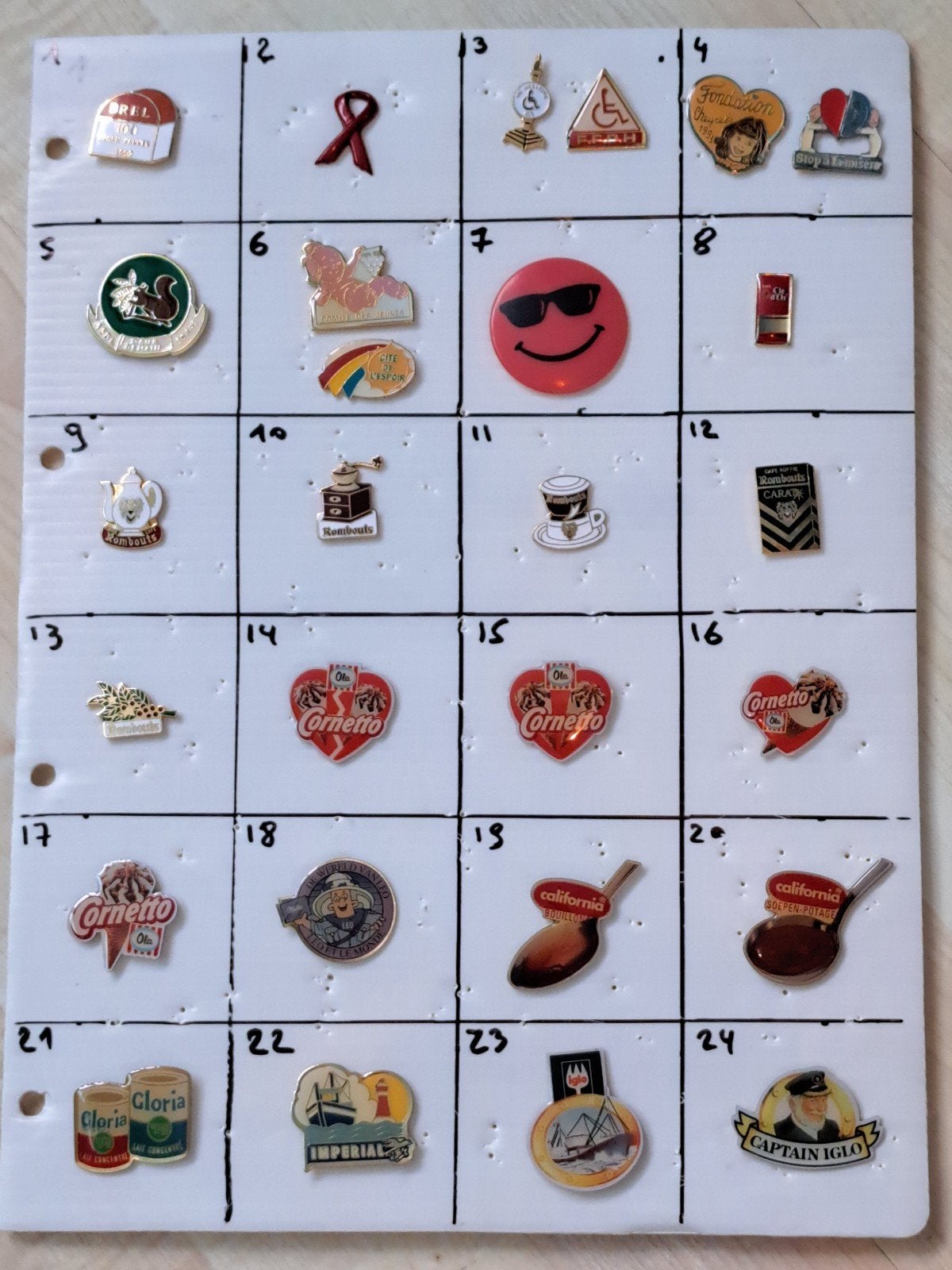 Pinnen, pintjes in de doos (zie foto's), Ophalen