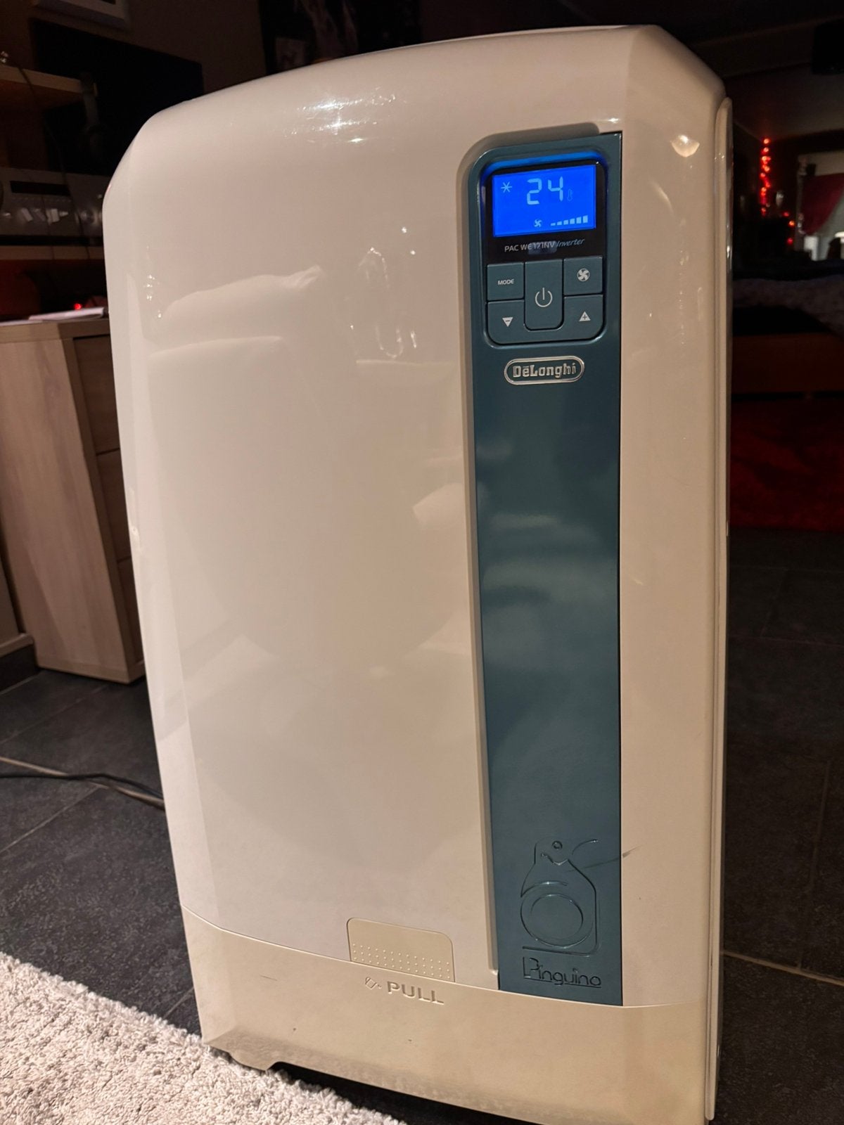 Delonghi pac we 17 inv   17000 btu Voor wisselstukken, Enlèvement, Utilisé, 100 m³ ou plus grand, Climatiseur mobile