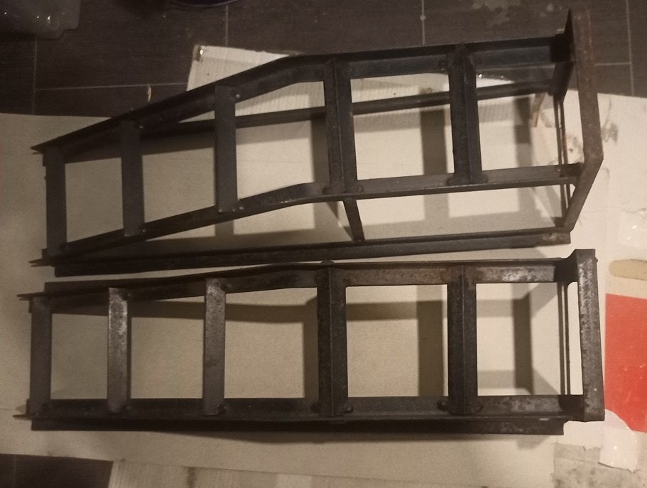 oprijbokken babybrug smal, Ophalen, Gebruikt