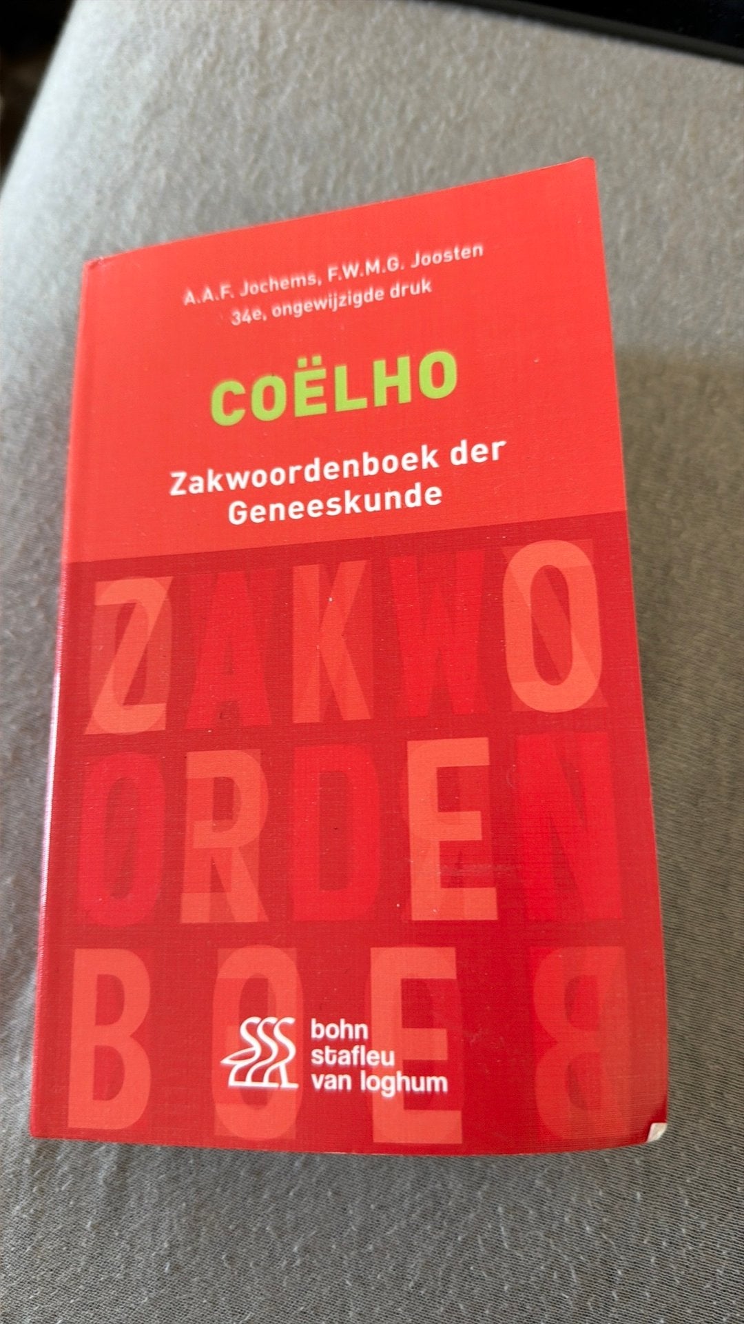 Coëlho zakwoordenboek der geneeskunde, Livres, Enlèvement ou Envoi, Néerlandais, Comme neuf, Autres éditeurs