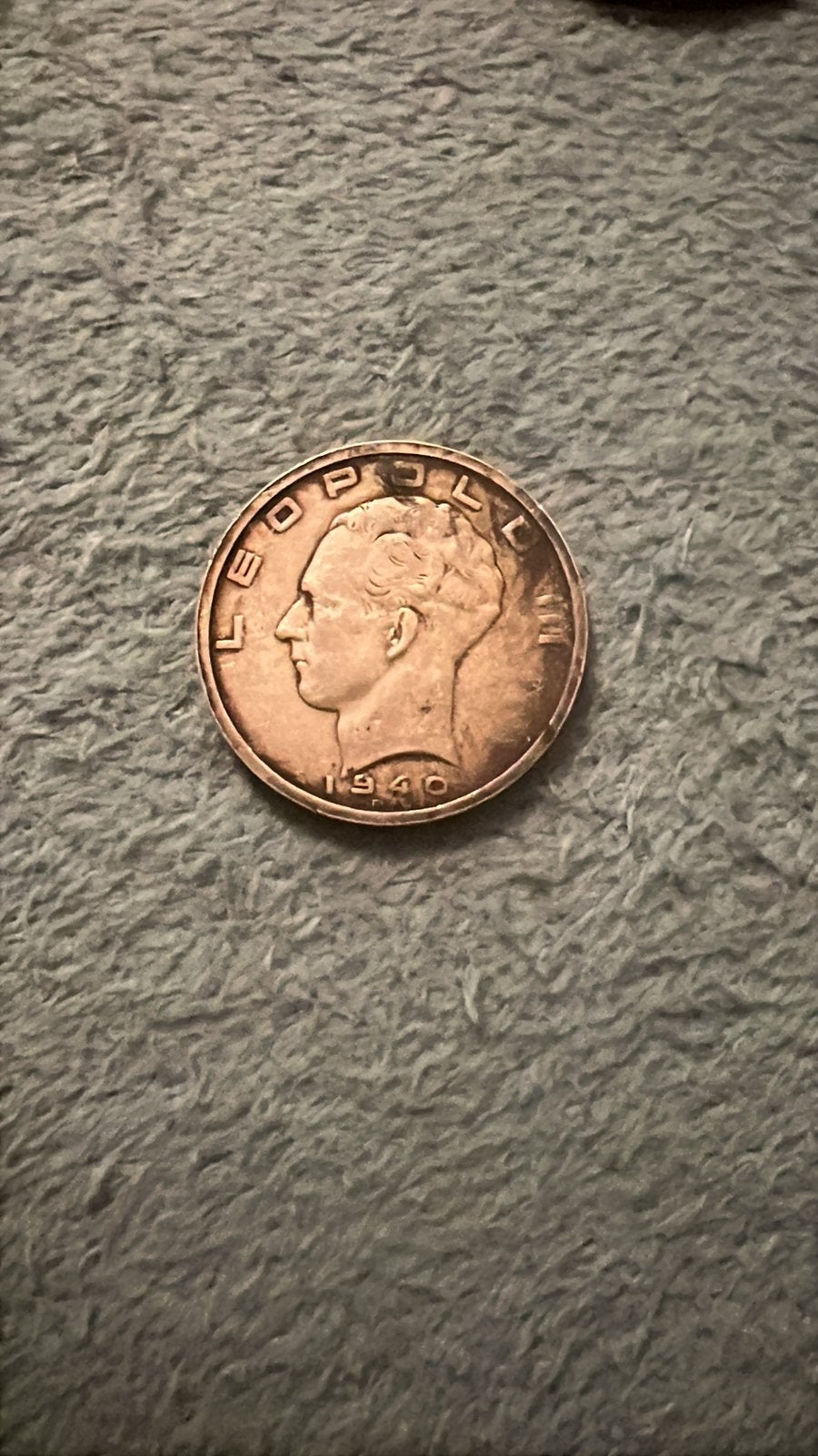 ⁠België 50 Francs 1940 Leopold III -.835 zilver, 20g, Postzegels en Munten, Ophalen, Zilver