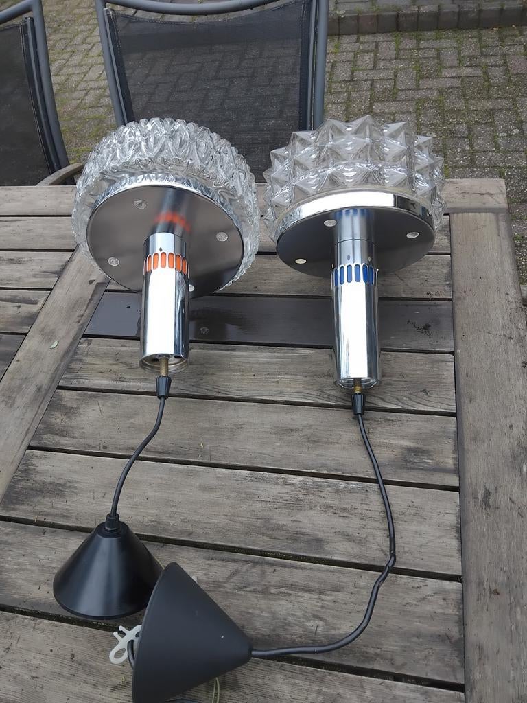 Set vintage Raak hang lampen 60's, Ophalen of Verzenden