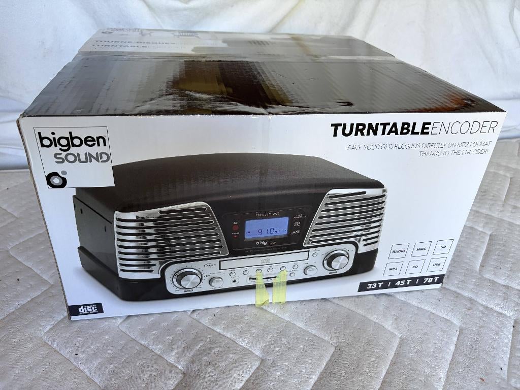 Digitale platenspeler van Bigben, Audio, Tv en Foto, Ophalen, Zo goed als nieuw, Platenspeler, Overige merken