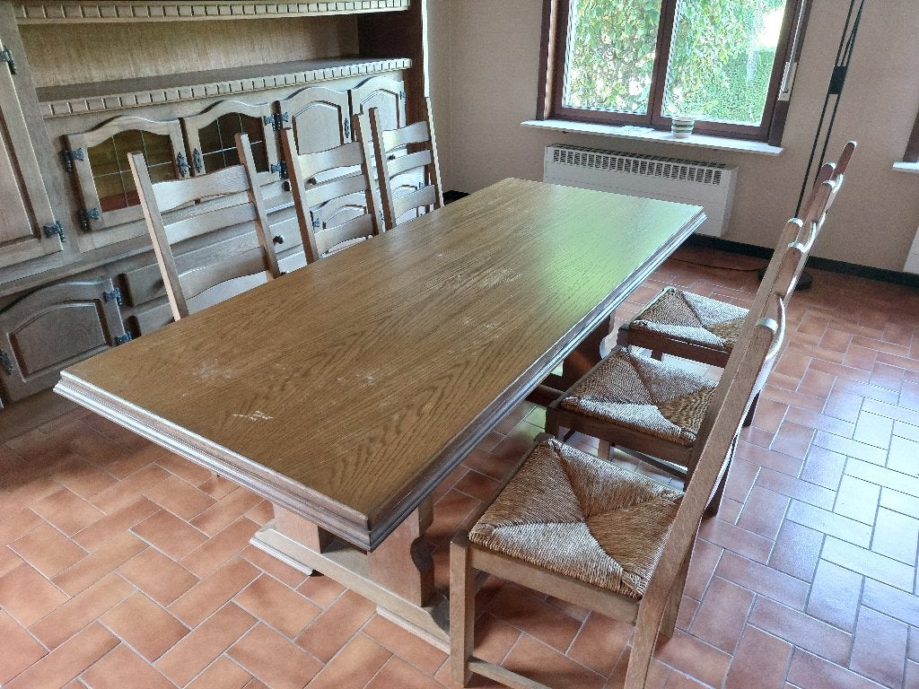 Complete eetkamer, Huis en Inrichting, Ophalen, Gebruikt, 4 tot 6 stoelen