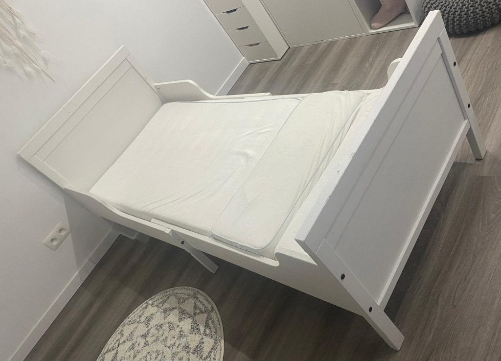 Lit évolutif enfant SUNDVIK avec sommier + matelas 80x200, Une personne, Utilisé, Lit évolutif enfant, Enlèvement