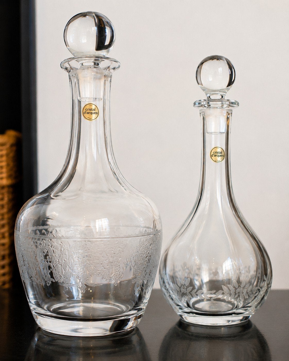 lot de carafes en cristal, Ophalen of Verzenden