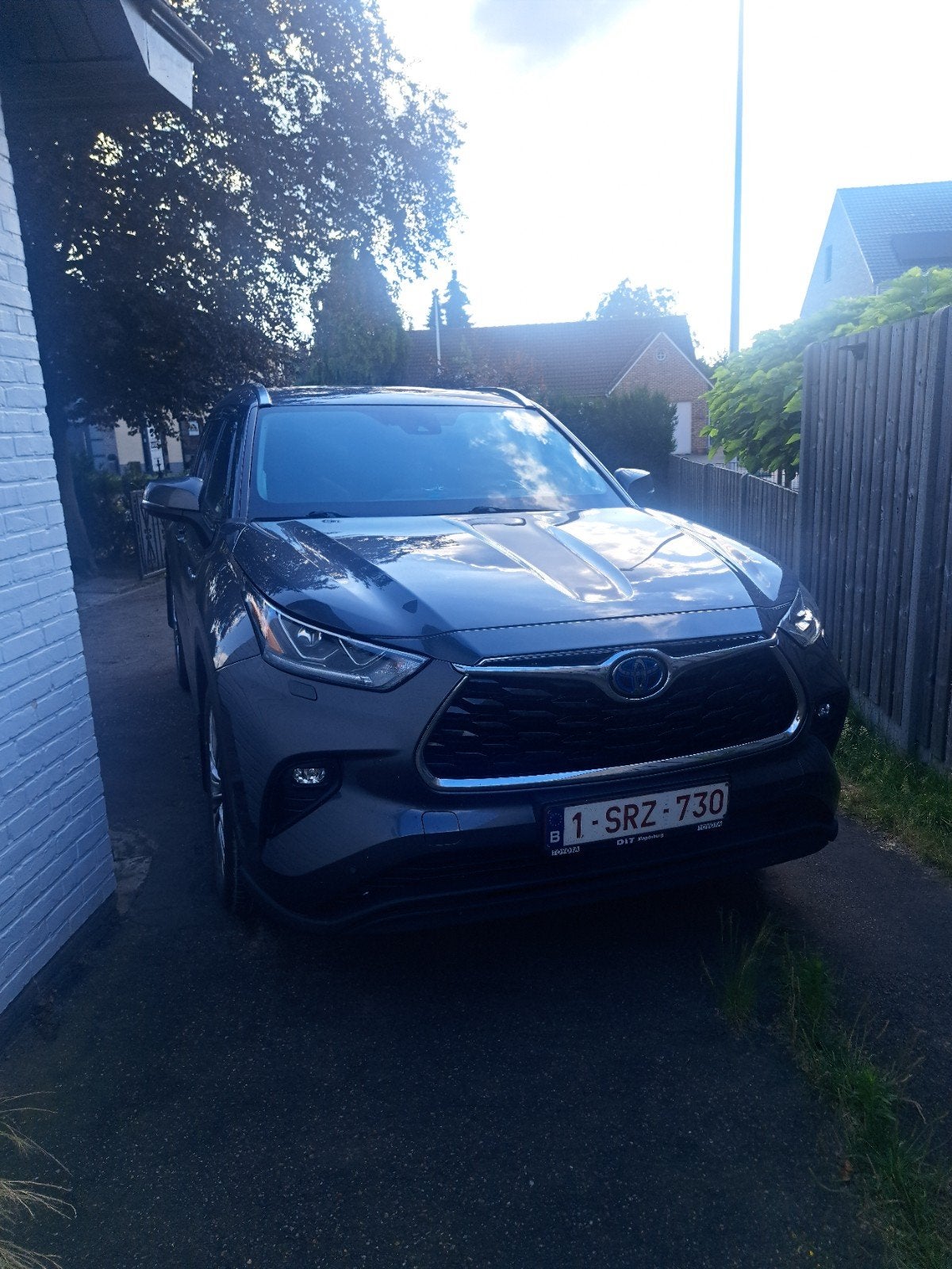Toyota Highlander 2.5 Hybride  Benzine 7 zits, Autos, Toyota, Cuir, Argent ou Gris, Achat, 7 places