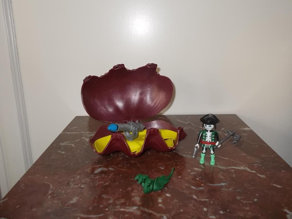Playmobil spookpiraat en kanonnenschelp - compleet, Ophalen of Verzenden, Zo goed als nieuw, Complete set