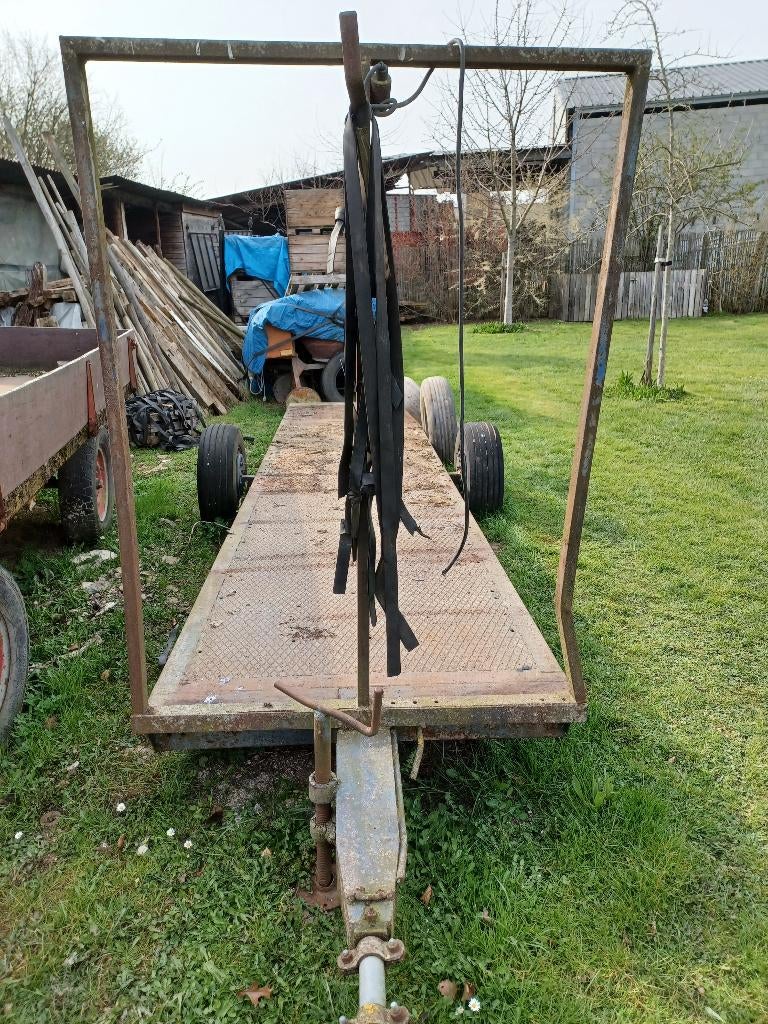 Platte wagen, Zakelijke goederen, Landbouw | Werktuigen, Fruitteelt, Transport, Ophalen