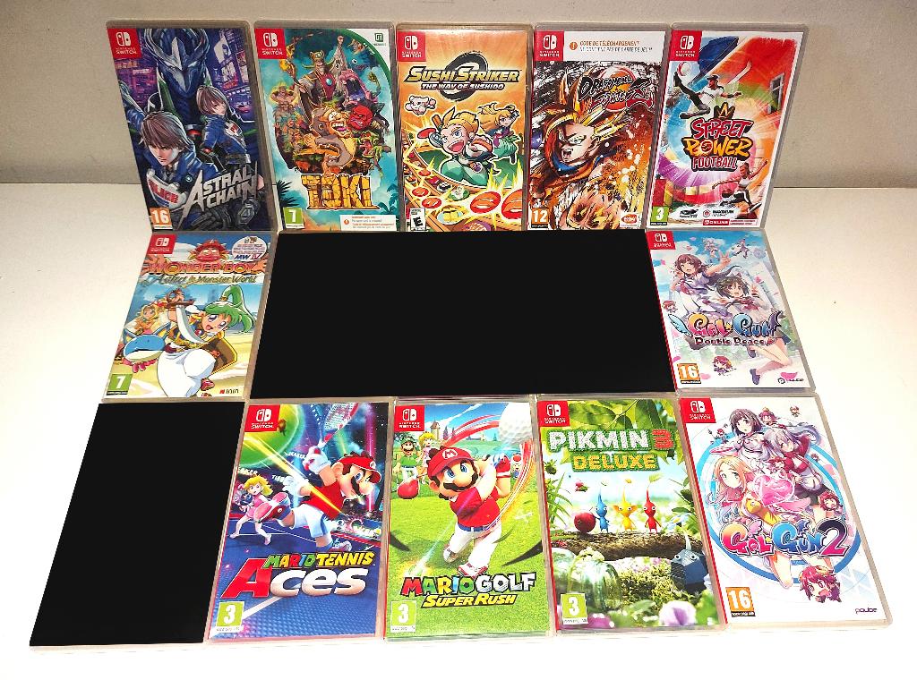 11 Nintendo Switch-spellen, Games en Spelcomputers, Games | Nintendo Switch, Gebruikt, Avontuur en Actie, 3 spelers of meer, Vanaf 3 jaar