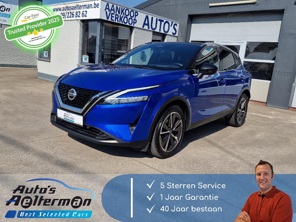 Nissan Qashqai 1.3 DIG-T MHEV AUTOMAAT * PANODAK * LED *..., Auto's, Nissan, Bedrijf, Te koop, Qashqai, 360° camera, ABS, Achteruitrijcamera