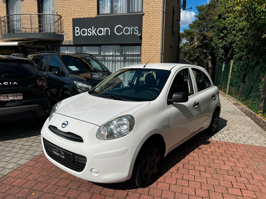 NISSAN MICRA 1.2I/M2011/73.000KM/AUTOMAAT/GARANTIE, Auto's, Nissan, Automaat, Stof, Zwart, Wit