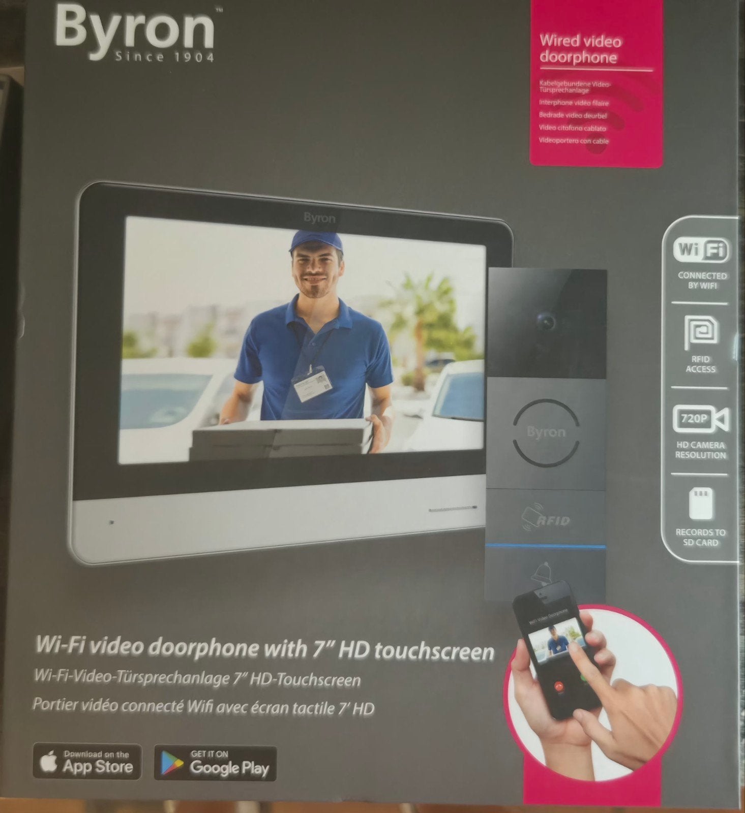 Byron DIC-23312, Enlèvement, Écran tactile